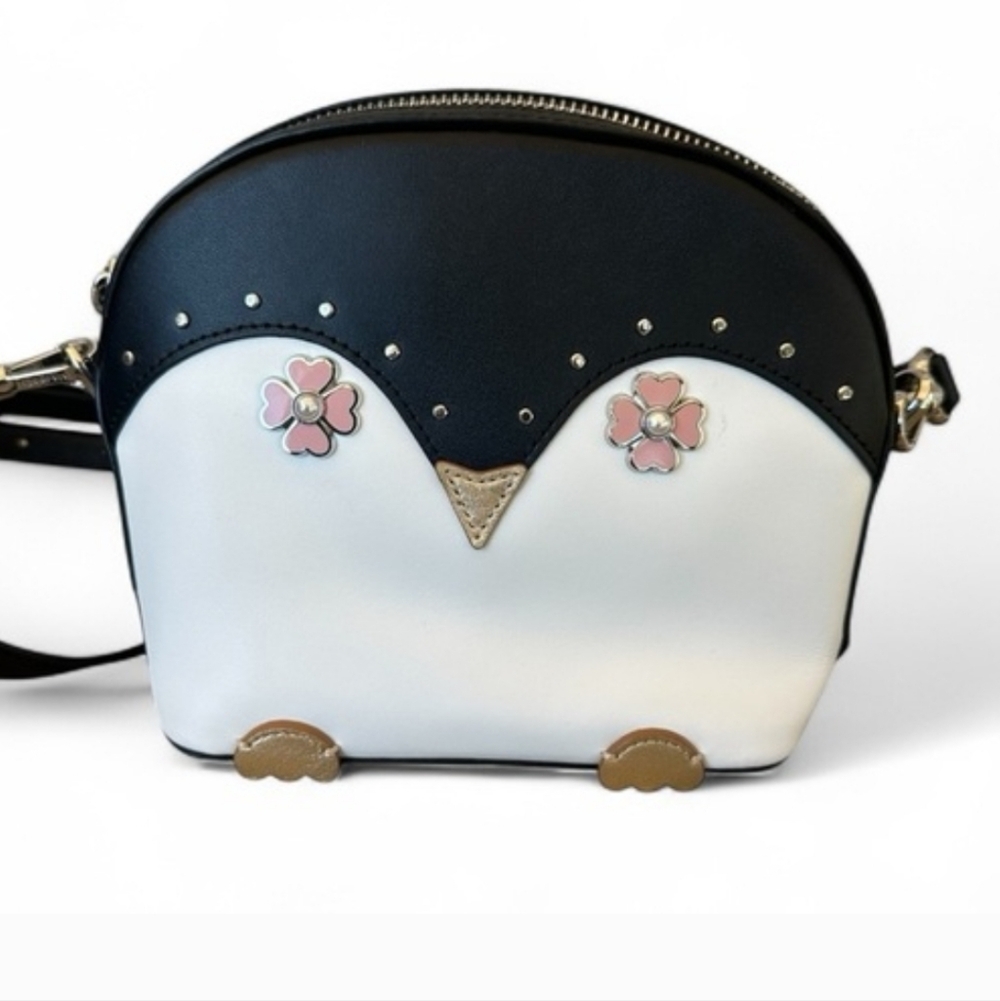 Kate Spade Novelty Penguin Design Crossbody Bag..